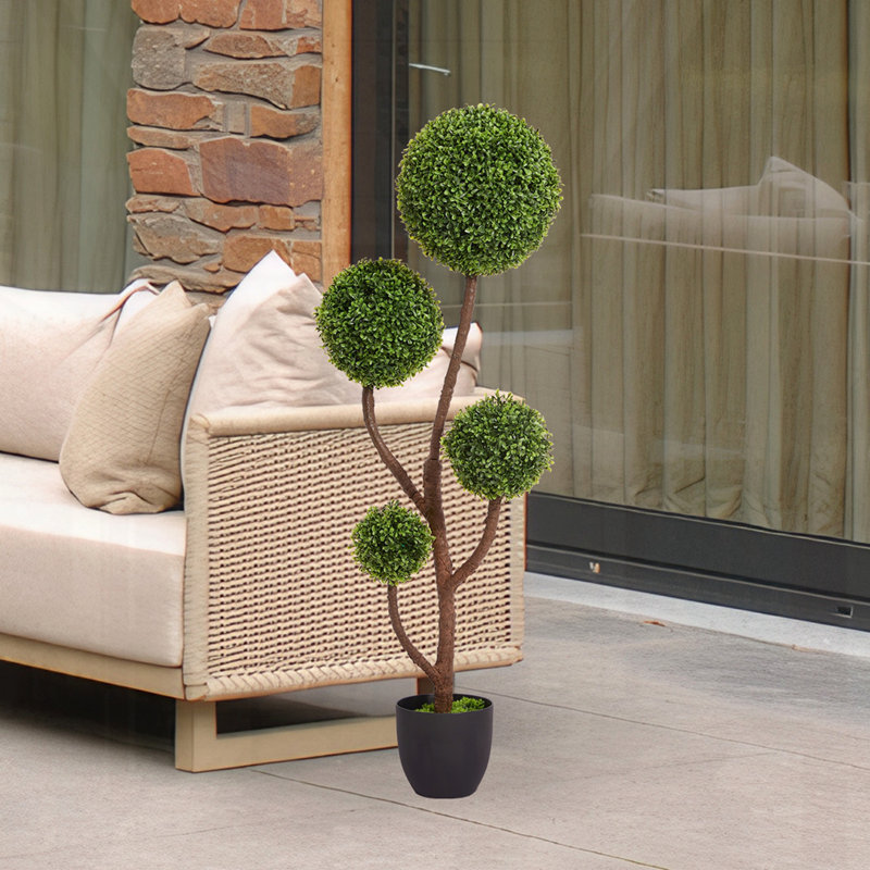 Arbre en forme de spirale de 47,5 po en forme de spirale pour décoration d'intérieur et d'extérieur