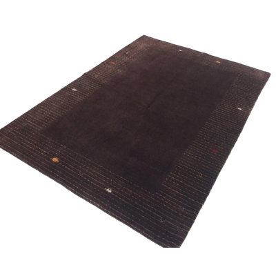 Canvello Hand Loom Modern All Over Indo Gabbeh Rug - 4'8'' X 6'7''