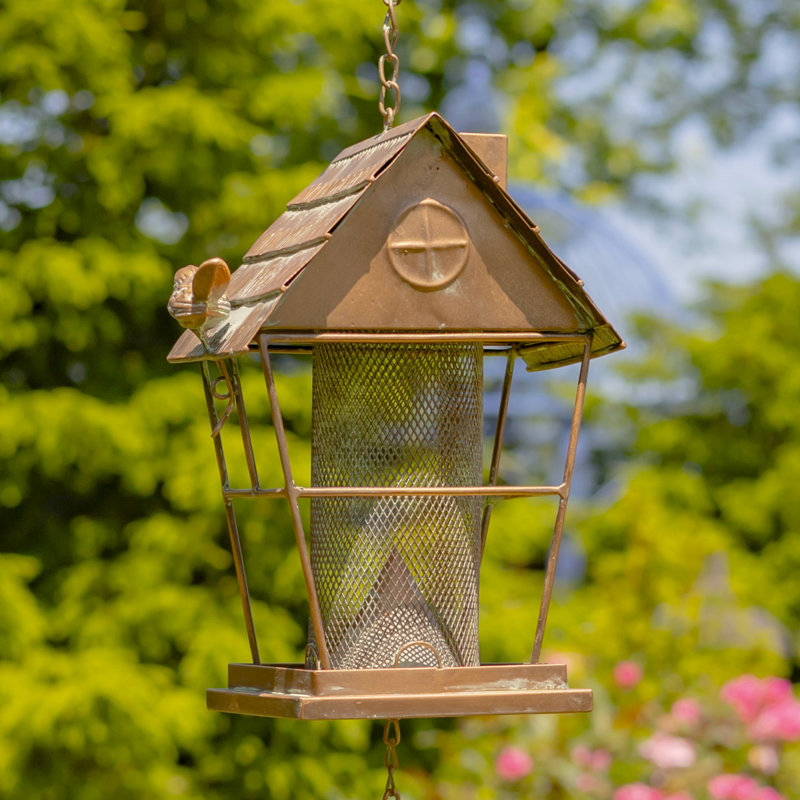 Mangeoire d'oiseaux en fer à suspendre