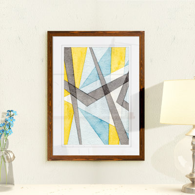 Reproduction d’art sur toile encadrée « convergation angles i » par paul cezanne