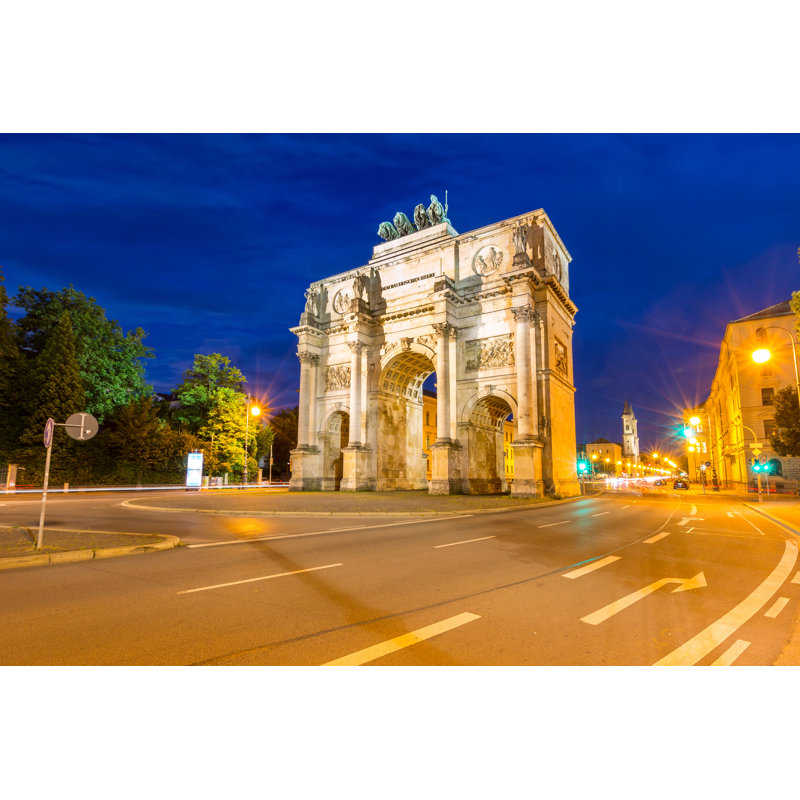 Siegestor Victory Arch Munich Germany 1 Piece Wrapped Canvas Wall Art, 51cm H x 76cm W