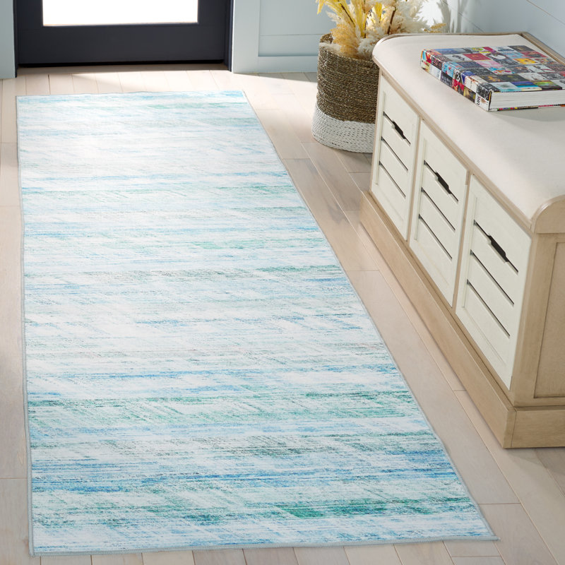 Athiran Performance Machine Washable Abstract Rug, Runner 2'6" x 8'