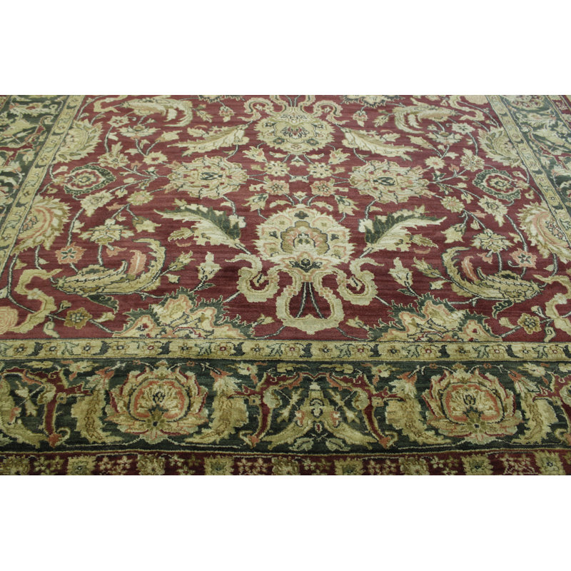 Yennhi One-of-a-Kind 8.9x11.11 Area Rug Burgundy