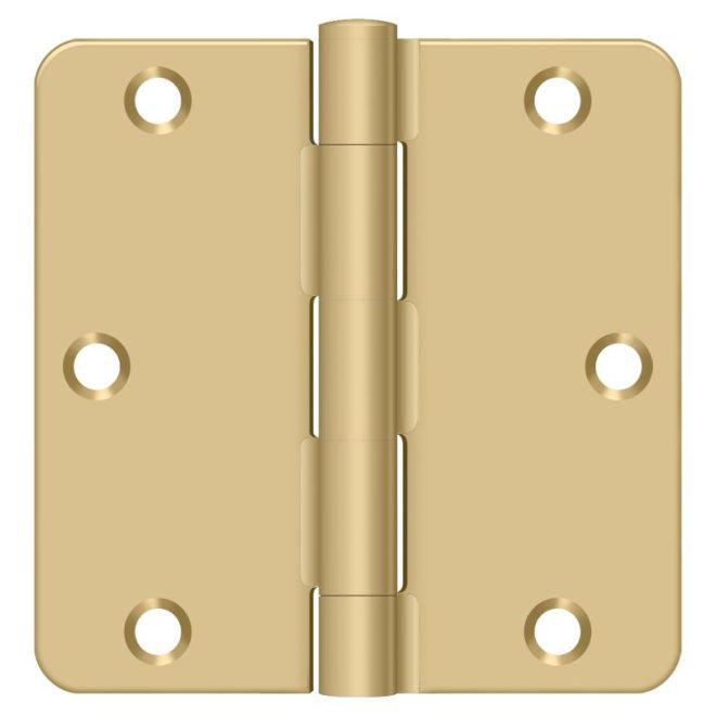 Steel Hinge, Brushed Brass