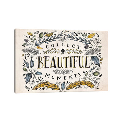 Collect Beautiful Moments by Lily & Val - Wrapped Canvas Print