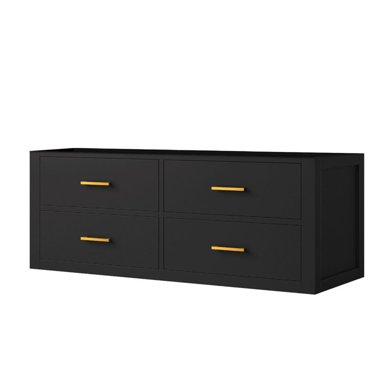 Meuble-lavabo simple 48 po X P 22 po D, Noir