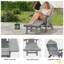 Fauteuil Adirondack toutes saisons en PEHD avec repose-pieds, foyer à 3 positions réglable et pliable avec porte-gobelet pour pelouse, terrasse, bord de piscine-1534148549