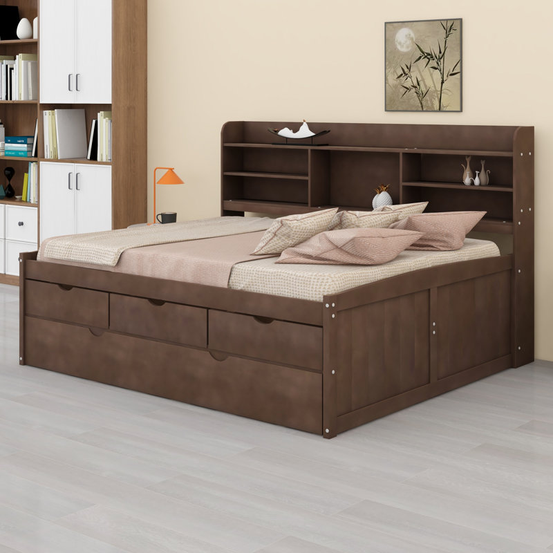 Bed, Brun antique