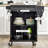 Kitchen Island On Wheels, Rolling Kitchen Cart With Stainless Steel Countertop, Drawer, Towel Rack And Spice Rack, Utility Storage Trolley-506133170