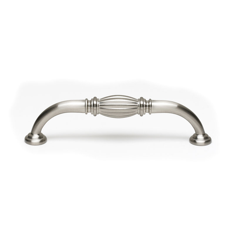 Tuscany Arch Pull, 4", Satin Nickel