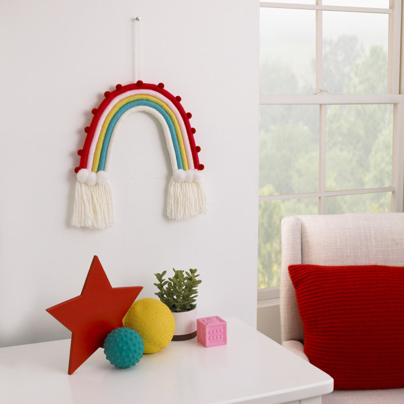 Rainbow Tapestry Yarn 3D Wall Decor