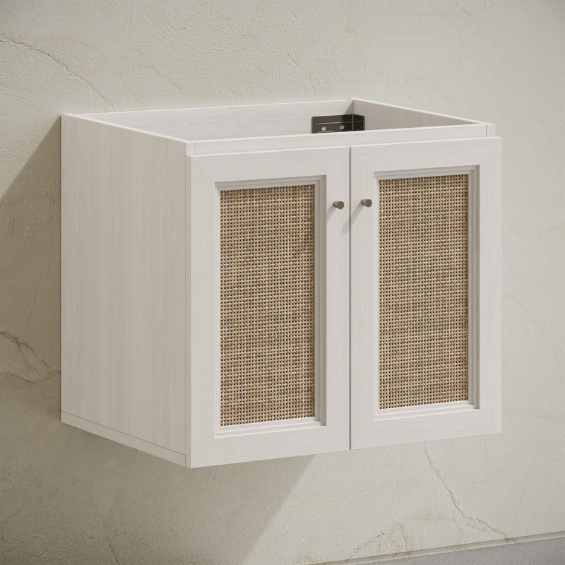 Meuble-lavabo mural 24 po en chêne blanc Classe