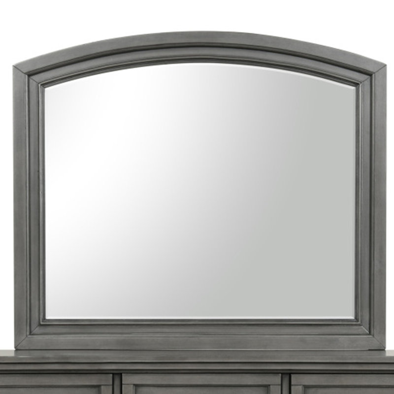 Meade Wall Mirror, Gray