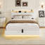 Upholstered Velvet Lift Up Storage Bed-609358645-609358648