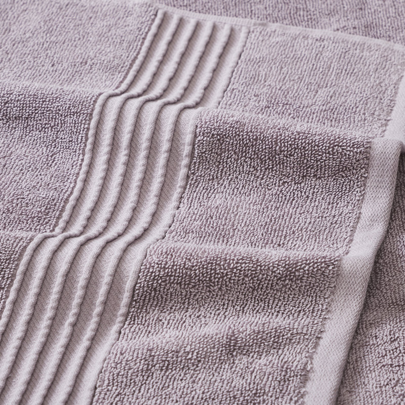 Modern Threads Charlize 6-Piece Reversible Yarn Dyed Jacquard & Solid Towel Set – 100% Cotton, Quick Dry & Absorbent Bath, Hand & Washcloths