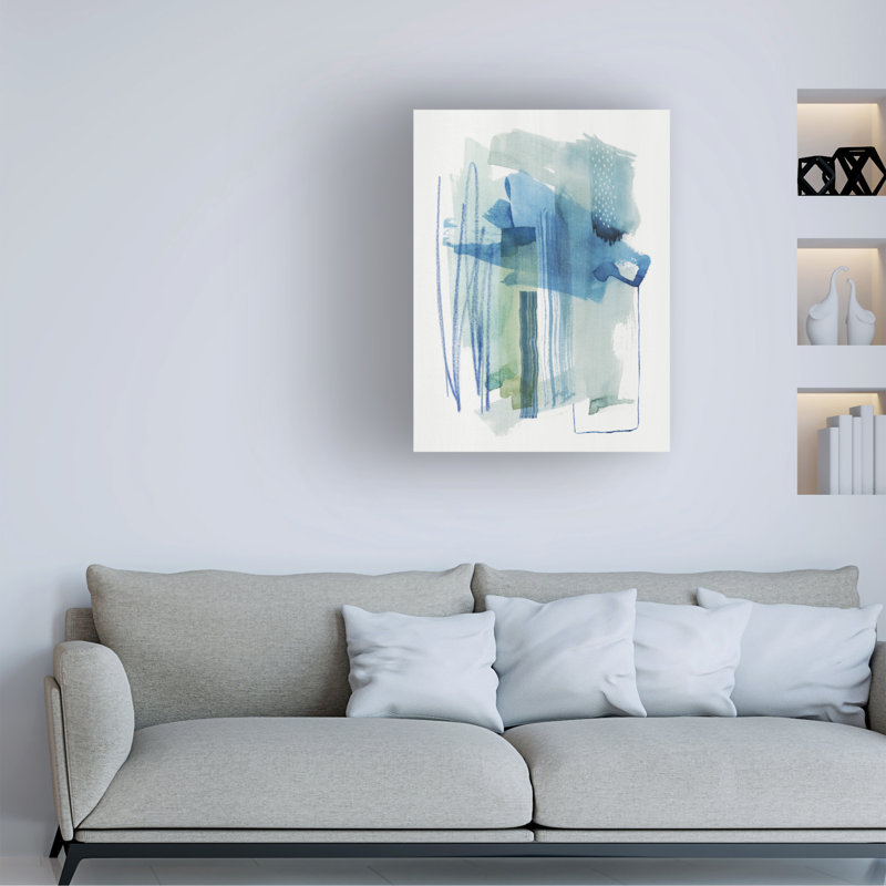 Bolognaise «Abstract Oasis I» sur toile, H 47 po x l 35 po
