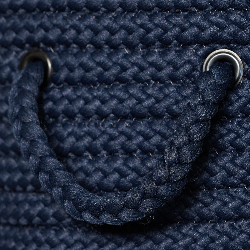 Panier à linge Manor, Grand format : H 30 po x l 18 po x P 18 po, Bleu marine