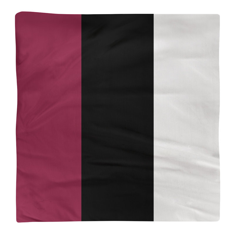 Serviette tempe arizona, H 10 po x l 10 po x P 0,25 po, Marron / noir / blanc, Sergé de coton