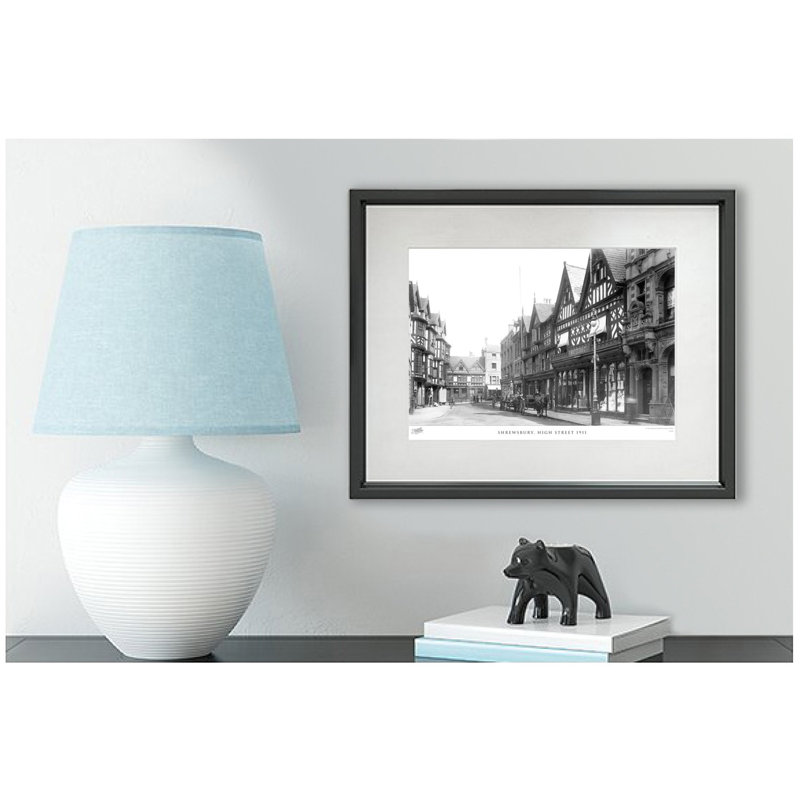 Shrewsbury, High Street 1911 - Single Picture Frame Print, 60cm H x 80cm W x 2.3cm D