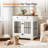 Desiderata 2-Doors Furniture Style Dog Crate with 2 Drawers
