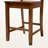 Iolana Set of Transitional Finished Wood Counter Stools, Walnut Brown 42.2'' H X 18.45'' W X 19.57'' D