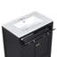 Meuble-lavabo de 30 po avec lavabo en céramique, armoire de salle de bain simple moderne avec 2 portes et une tablette, portes à fermeture douce-114497791