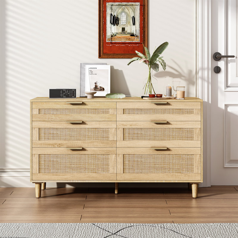 Commode 51 "en rotin avec tiroirs