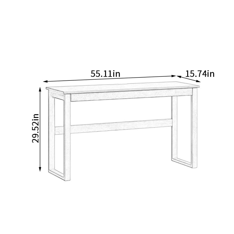 Orren Ellis Durable Rubberwood 15.74-inch Narrow Writing Desk - Wayfair ...