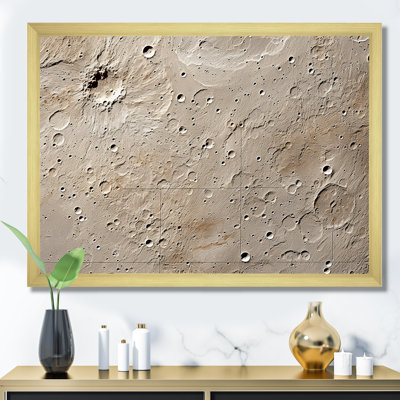 «Abstract Lunar Surface II» - art mural tachisme