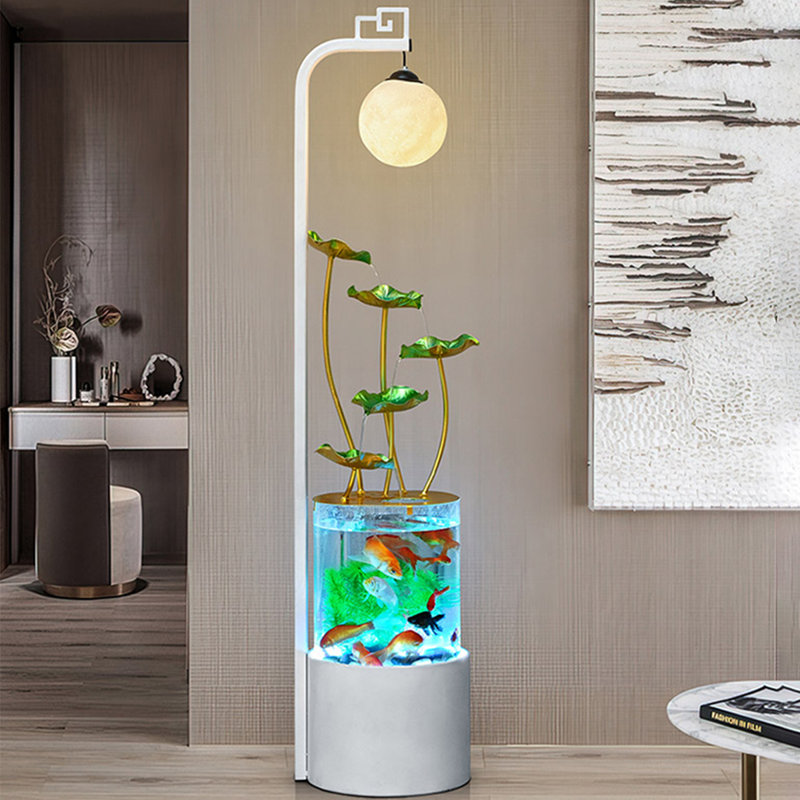 Aquarium 5-10 gallons en fer Eco moderne, Blanc