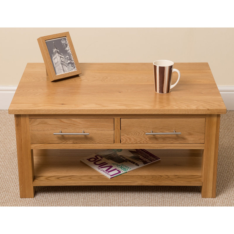 Trestle Coffee Table with Storage