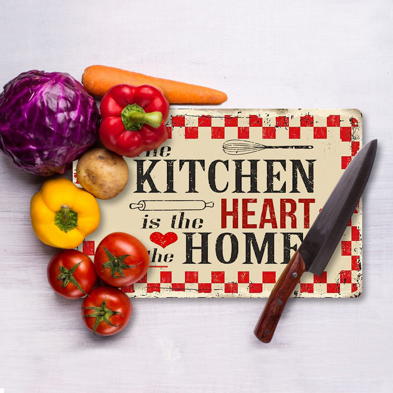 Tempered Glass Cutting Board, 7.9 x 11.8 inches | 100% Antibacterial, Easy-Clean Surface, Non-Slip Silicone Feet | Perfect for Food Prep & Serving, Durable & Stylish Kitchen Essential, Not Dishwasher Safe