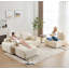 Canapé moderne en mousse à mémoire de forme compressée, grands canapés modulaires pour le salon, canapé modulaire Cloud pour animaux de compagnie, tissu en velours côtelé, causeuse très profonde, sans assemblage requis, beige-698245652