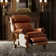 Terecita Traditional Richard Cowhide Genuine Leather Manual Recliner