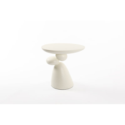 Table moderne minimaliste en fibre de verre, table basse ovale et de bout pour la décoration intérieure, teinture Scratch, facile à entretenir, imperméable et élégante, sans assemblage