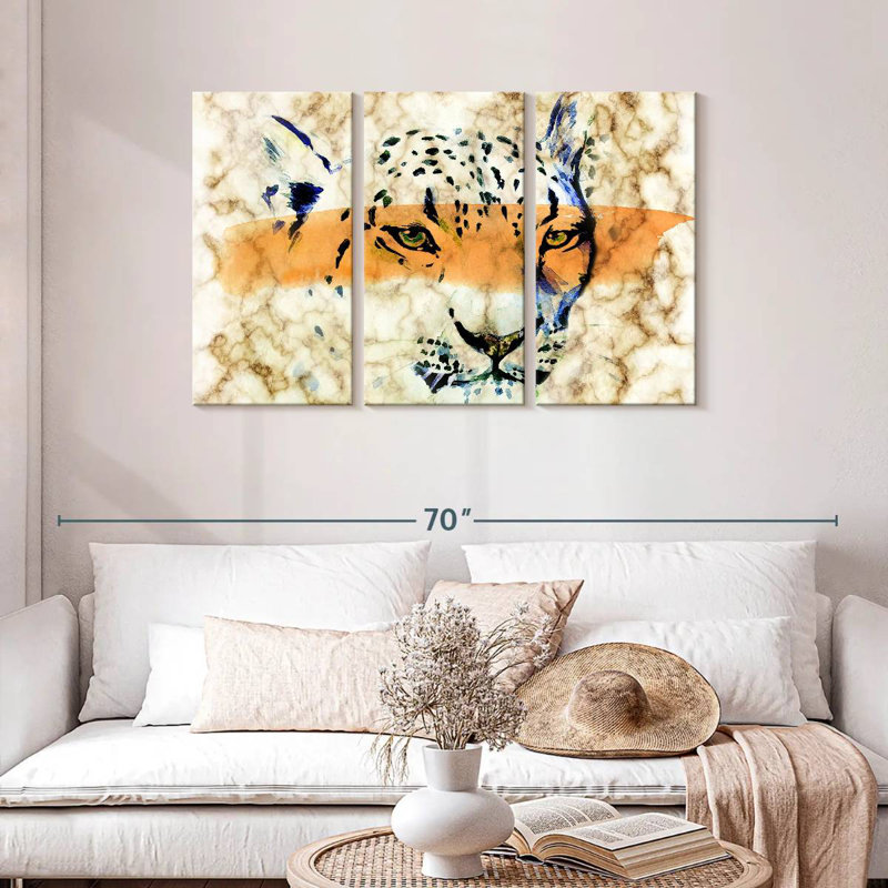 Brampt Leopard Magic, 28" H x 45" W
