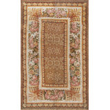 18th Century Antique Floral Wool Pile Room Size English Axminster Carpet