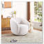Fauteuil d'appoint pivotant rembourré Boucle-1733872562