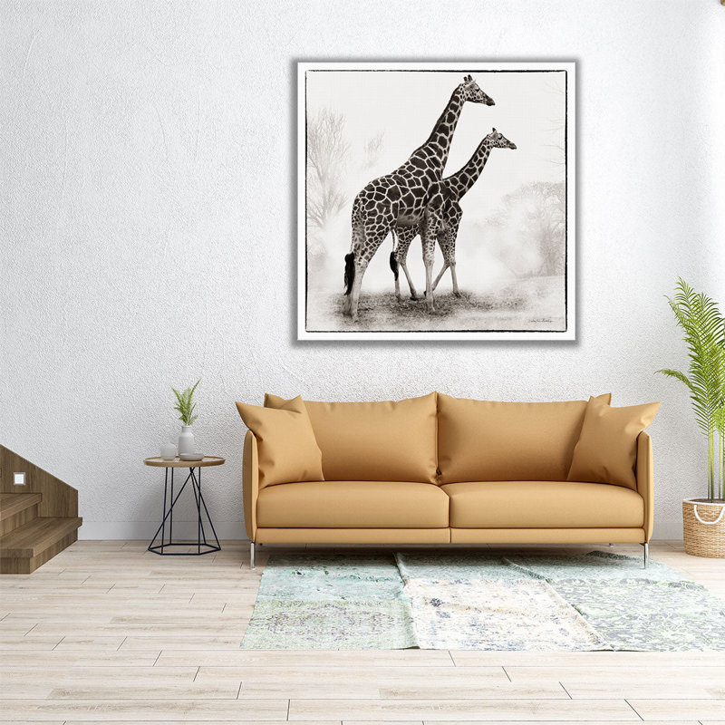 Giraffe II - Canvas Print Wall Art, 12" H x 12" W