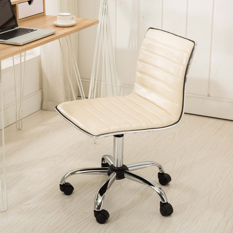 Penkridge Task Chair,Adjustable Air Lift Office Chair, Beige