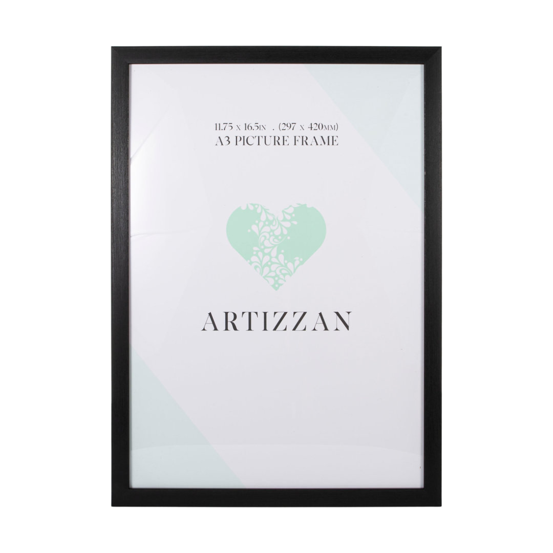 Modern and Stylish Wood Effect Plastic Frame for Wall Hanging