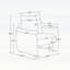 Fauteuil simple surdimensionné avec coussin moelleux pour un confort et un style ultimes-131240867