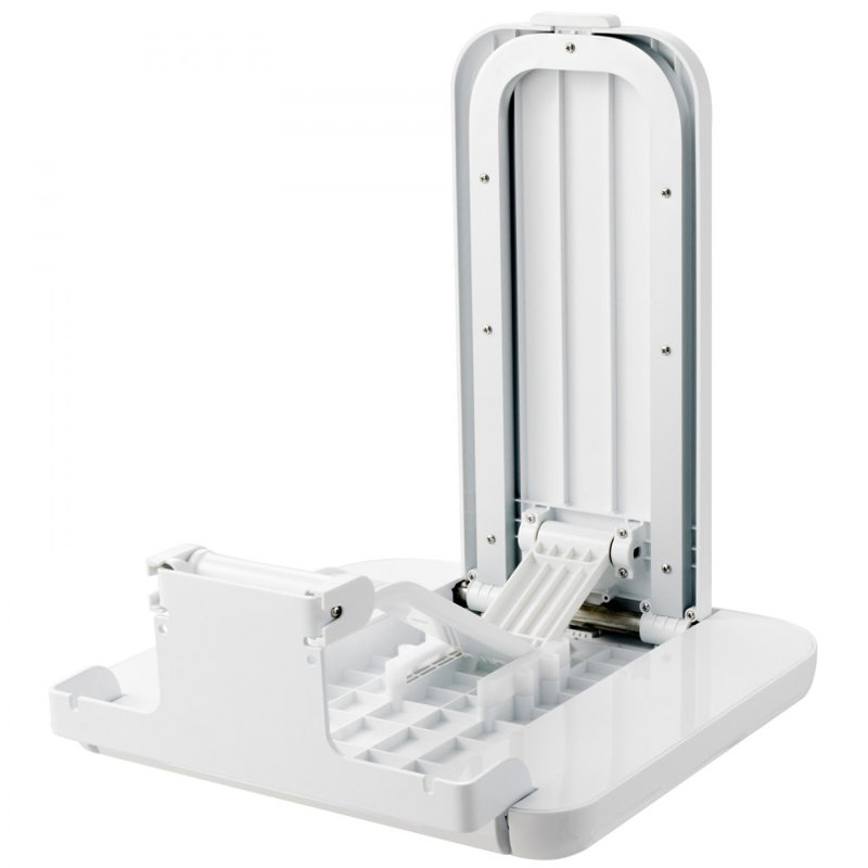 Folding ABS Shower Seat, 15.7'' x 16.7'' Unfolded, Wall Mounted Fold Up Shower Bench