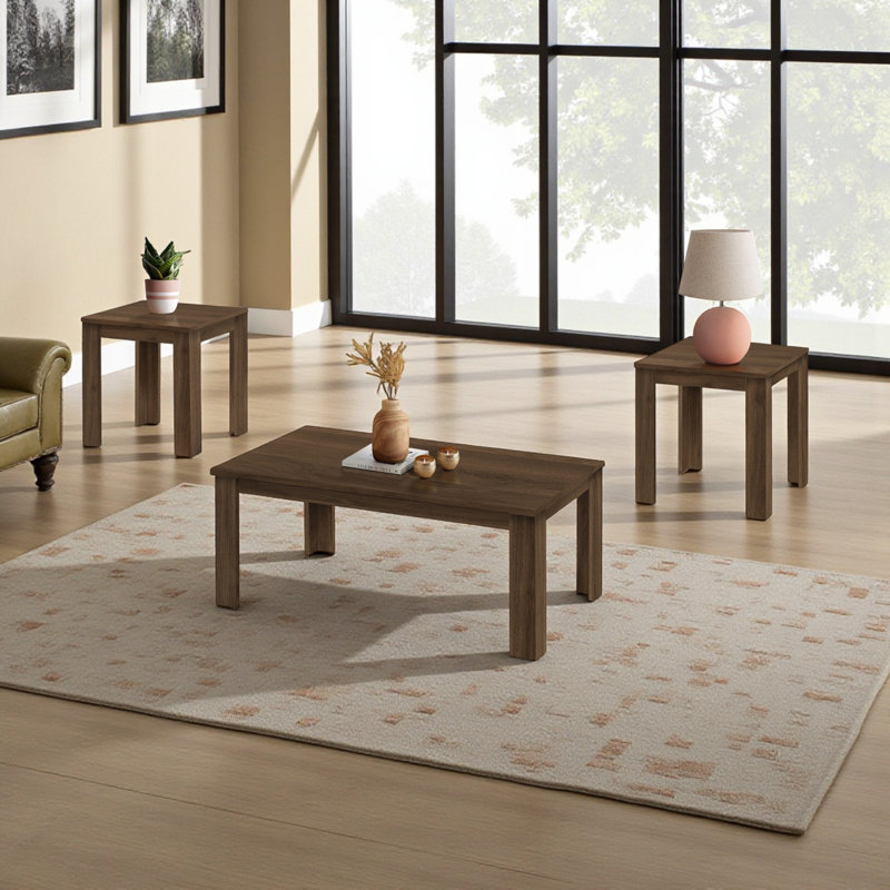Romina 3pcs Coffee, Accent, End Table