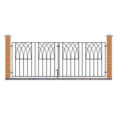 Guero Black Metal Gate