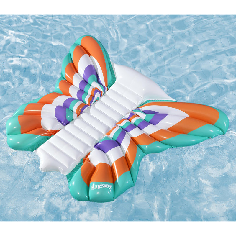 Bestway H2OGO! Flotteur pour piscine Boho Butterfly - Chaise longue gonflable