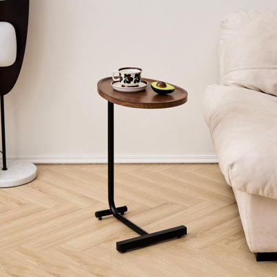Table d'appoint brune pour le salon et la chambre à coucher