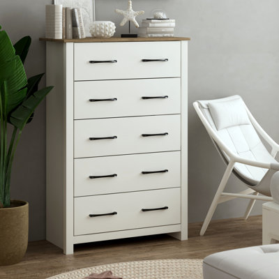 Commode 5 tiroirs H 46,7 po Walter