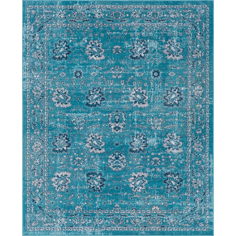 Floral Indoor Rug, Rectangle 7'10" x 10'