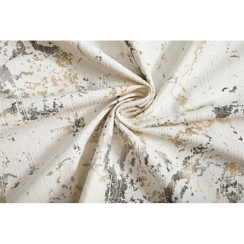 Prime Linens Velvet Blackout Curtain Pair, 46cm Width x 54cm Drop, Cream